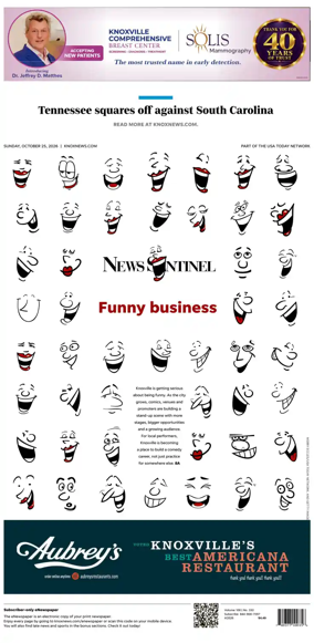 Cover of Knoxville News Sentinel