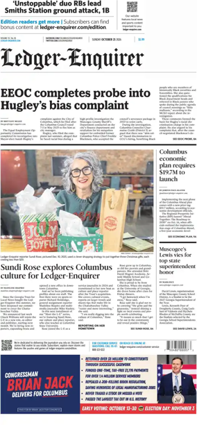 Cover of Ledger-Enquirer (Sunday)