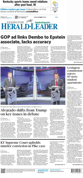 Cover of Lexington Herald-Leader (Sunday)
