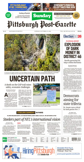 Cover of Pittsburgh Post-Gazette