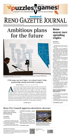 Cover of Reno Gazette Journal
