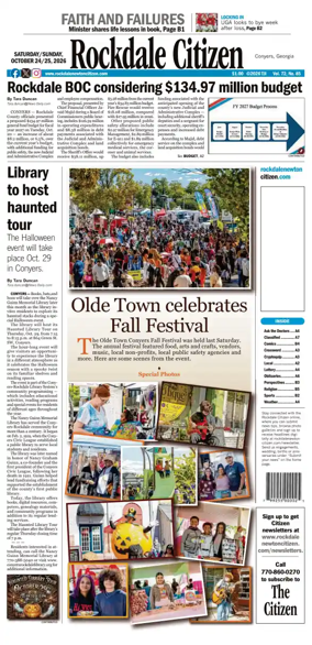 Cover of Rockdale Citiizen