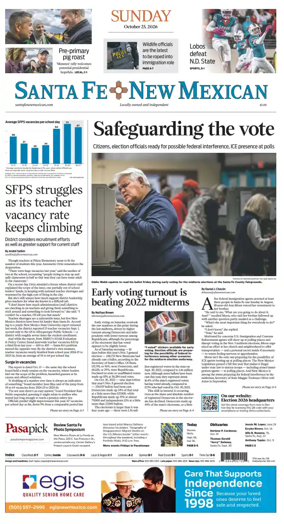Cover of Santa Fe New Mexican