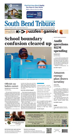 Cover of South Bend Tribune