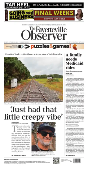 Cover of The Fayetteville Observer