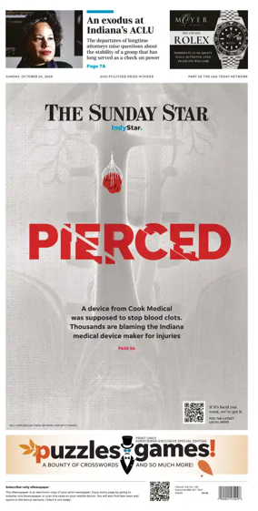 Cover of The Indianapolis Star