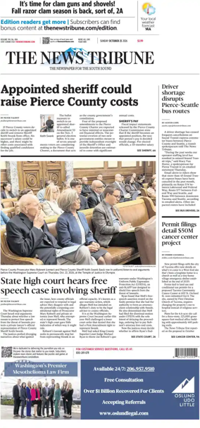 Cover of The News Tribune