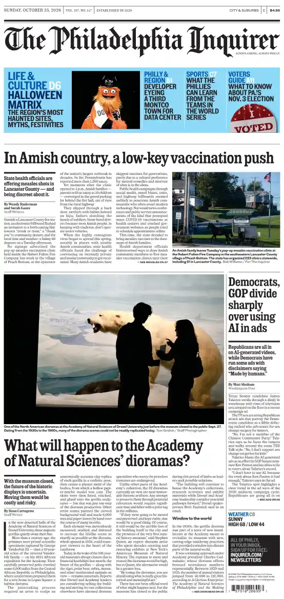 Cover of The Philadelphia Inquirer (South Jersey edition)