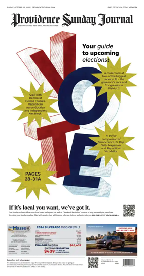 Cover of The Providence Journal