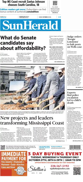 Cover of The Sun Herald (Sunday)