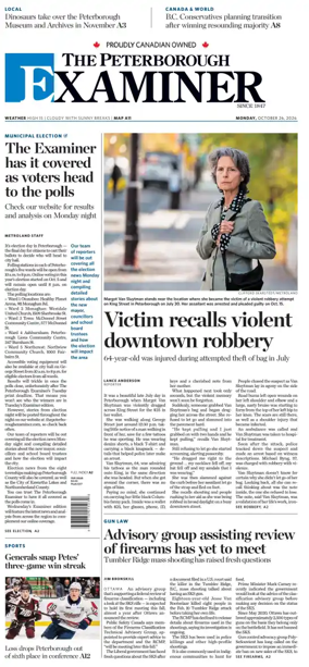 Cover of The Peterborough Examiner