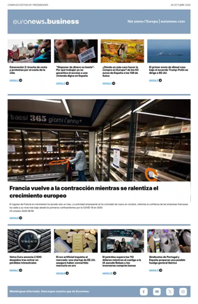 Cover of Euronews Business (Spanish) Compiled Edition