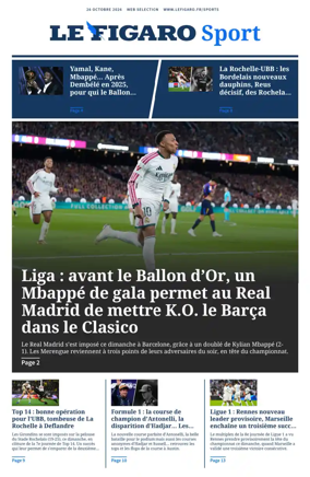 Cover of Le Figaro Sport