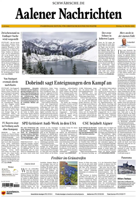Cover of Aalener Nachrichten