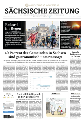 Cover of Sachsische Zeitung (Freital Dippoldiswalde & Osterzgebirge)