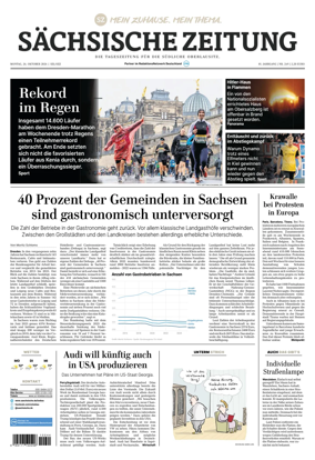 Cover of Sachsische Zeitung (Lobau-Zittau)
