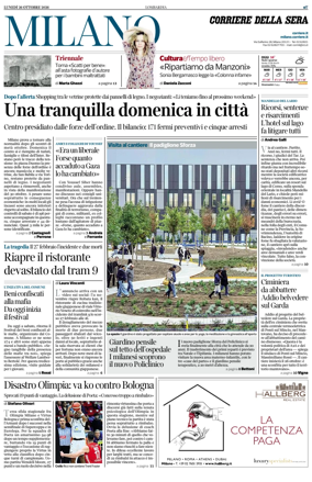 Cover of Corriere della Sera (Milano)