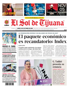 Cover of El Sol de Tijuana
