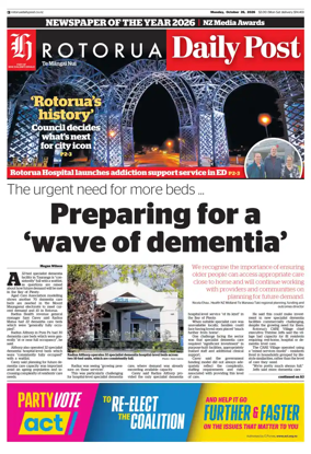 Cover of Rotorua Daily Post