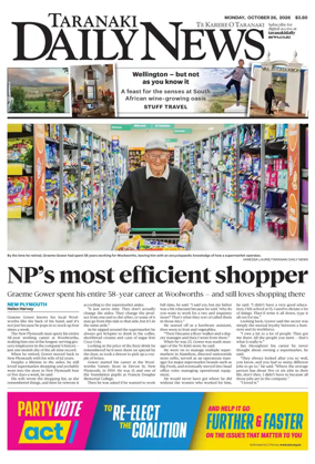 Cover of Taranaki Daily News