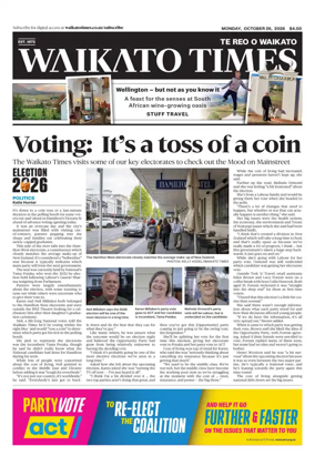 Cover of Waikato Times
