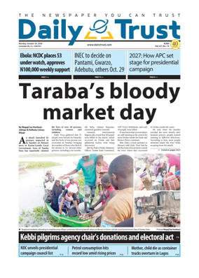 Cover of Daily Trust