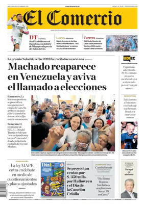 Cover of Diario El Comercio