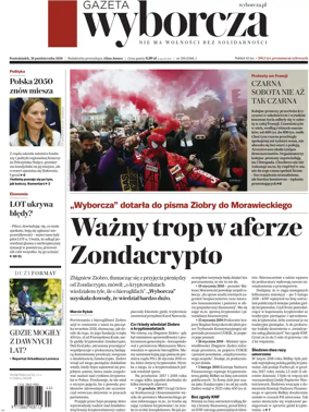 Cover of Gazeta Wyborcza Stoleczna