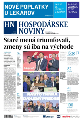 Cover of Hospodarske noviny
