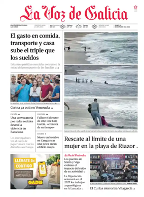 Cover of La Voz de Galicia (Deza)