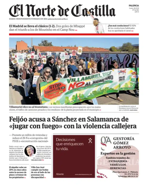 Cover of Norte de Castilla (Palencia)