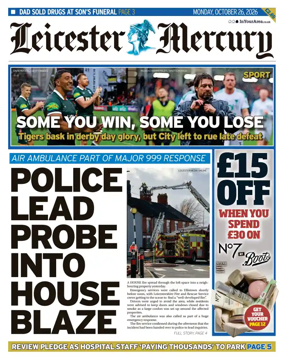 Cover of Leicester Mercury