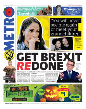 Cover of Metro (UK)
