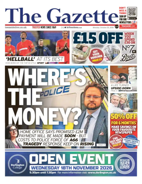 Cover of Teesside Evening Gazette