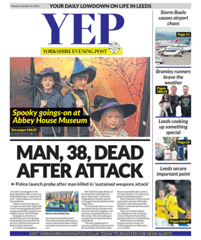 Cover of Yorkshire Evening Post