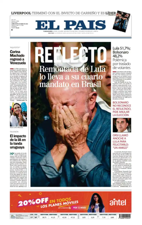 Cover of El Pais (Uruguay)