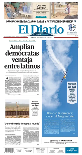 Cover of El Diario de El Paso