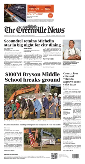 Cover of The Greenville News