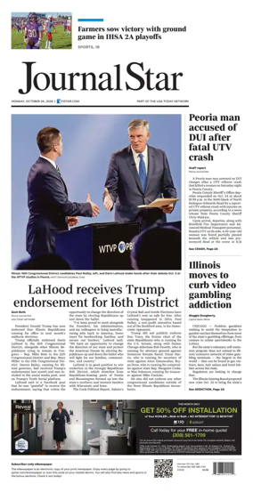 Cover of Journal Star (Peoria)