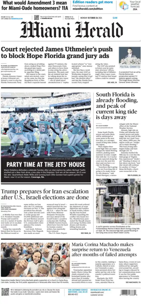 Cover of Miami Herald