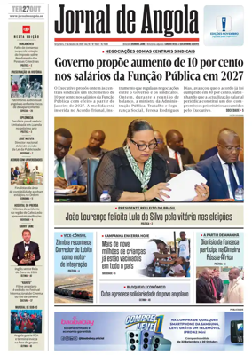Cover of Jornal de Angola