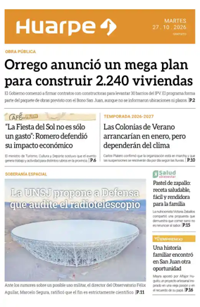 Cover of Diario Huarpe