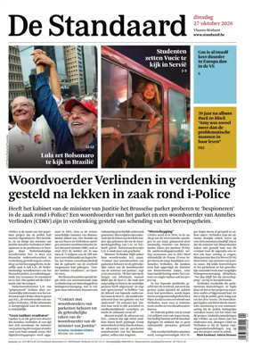Cover of De Standaard