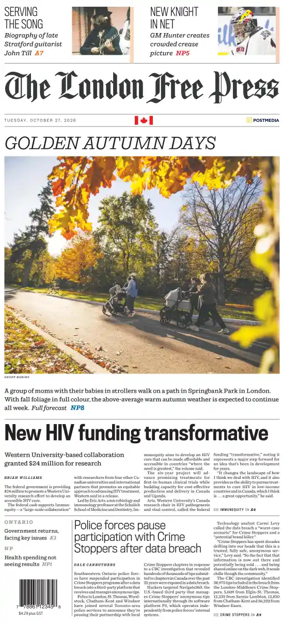 Cover of The London Free Press