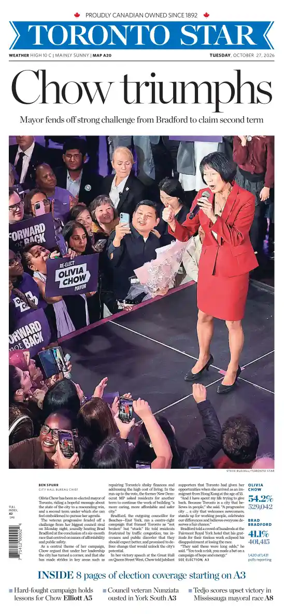 Cover of Toronto Star