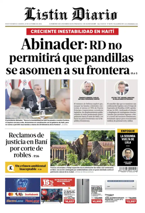 Cover of Listin Diario