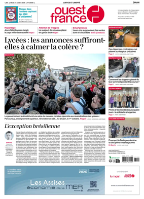 Cover of Ouest France (Dinan)