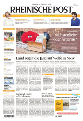 Cover of Rheinische Post - Monchengladbach and Korschenbroich