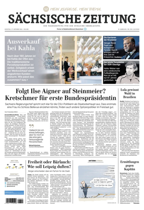 Cover of Sachsische Zeitung (Lobau-Zittau)