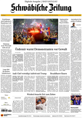 Cover of Schwabische Zeitung (Bad Saulgau)